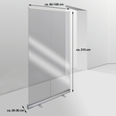 9127-01798-085 - Portable Hygiene Barrier sizes