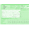 AUK-Gleitzeitabrechnungskarte für 2025