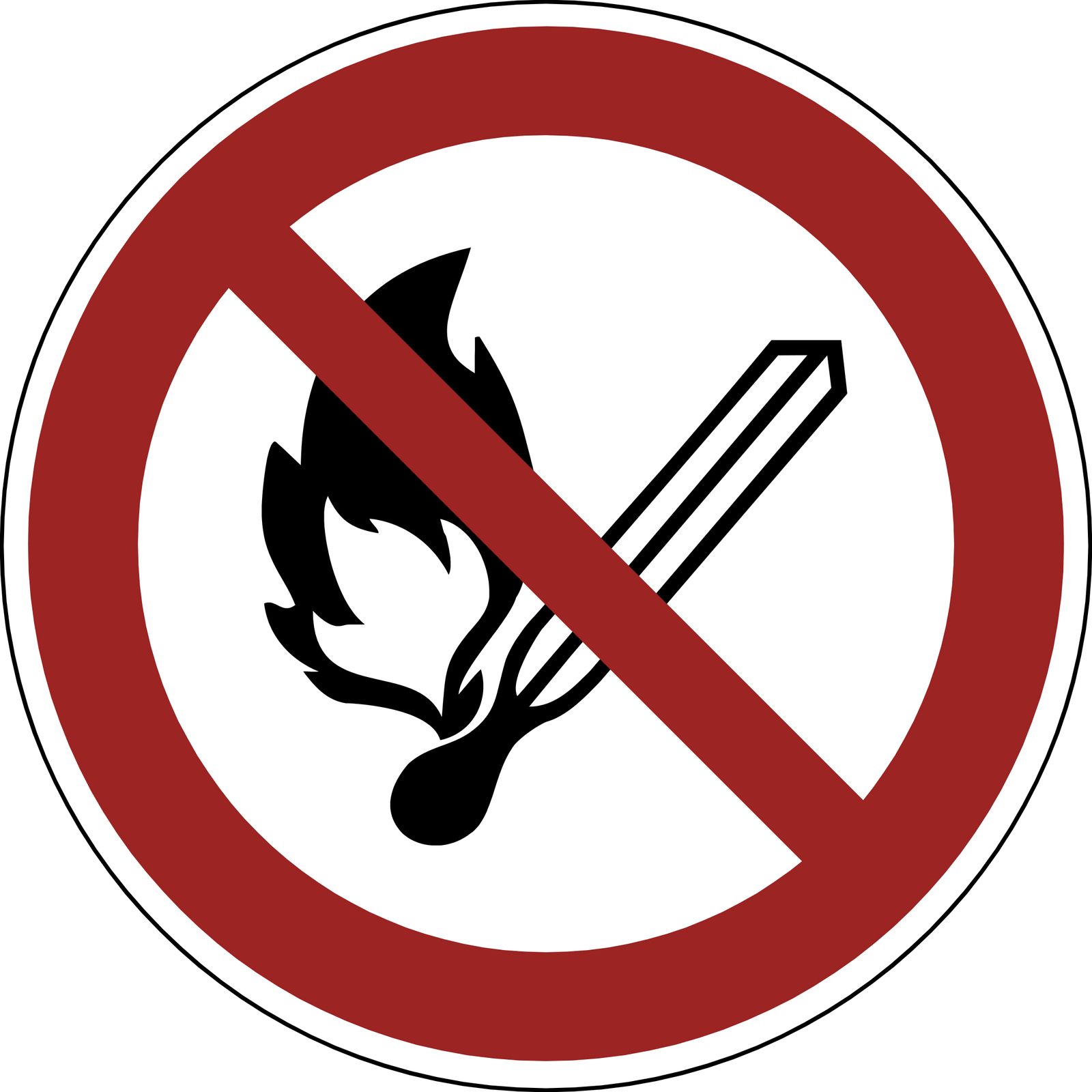 9225-10030-010 - Verbotsschild Feuer offenes Licht und Rauchen verboten 9225-10030-010 - Verbotsschild Feuer offenes Licht und Rauchen verboten