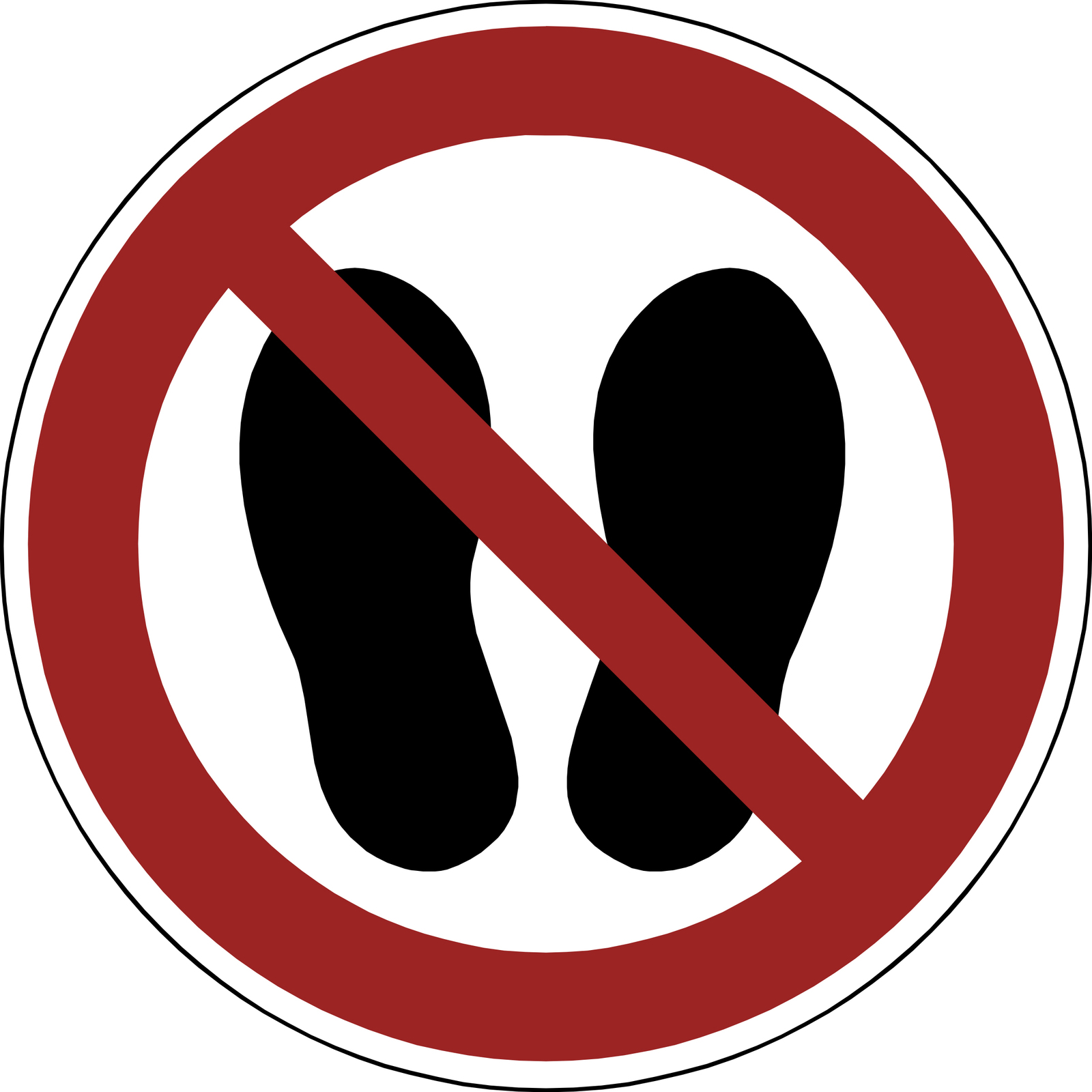 9225-10080-010 - Verbotsschild Betreten der Flaeche verboten 9225-10080-010 - Verbotsschild Betreten der Flaeche verboten