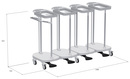 9136-00001 - Waeschesammler 4-fach Groesse