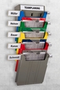 9218-05055 - Wandsortierer Big mit Beschriftungsclips seitlich bestueckt