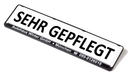 9219-00156 - Miniletter Werbeschild SEHR GEPFLEGT