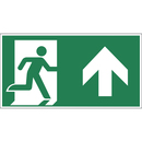 9225-14177-030 - Kombi-Schild "Notausgang und Richtungspfeil geradeaus"