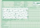 9606-00573 - Gleitzeit-Abrechnungs-Fehlzeiten-Karte2022