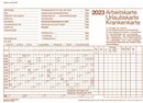 9606-00574 - Arbeits-Urlaubs-Krankenkarte auf Endlospapier 2023