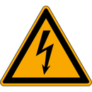 9225-12020-010 - Warning sign "electr. voltage"